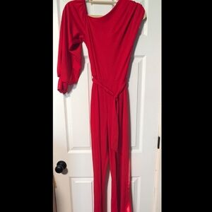 Elegant Red Jumpsuit